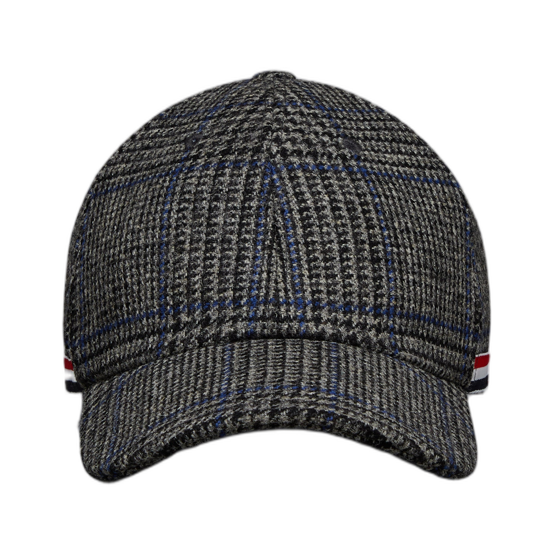 톰브라운 프린스 오브 웨일스 헌팅 트위드 6-패널 베이스볼 캡 미디움 그레이(Thom Browne Prince Of Wales Hunting Tweed 6-Panel Baseball Cap Medium Grey)