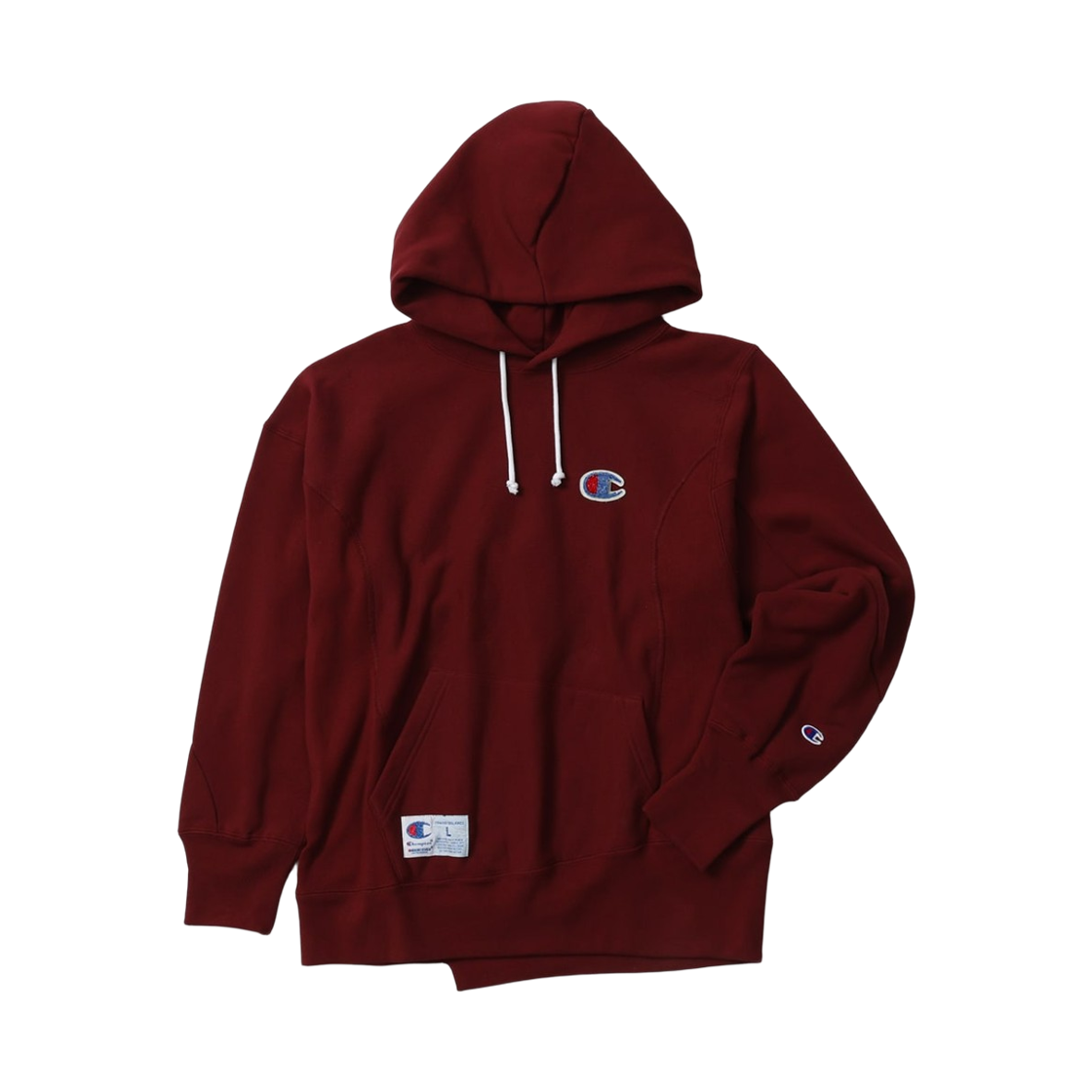 CHPU252CCHT077WN Champion x Undercover Reverse Weave Structured Hoodie Wine