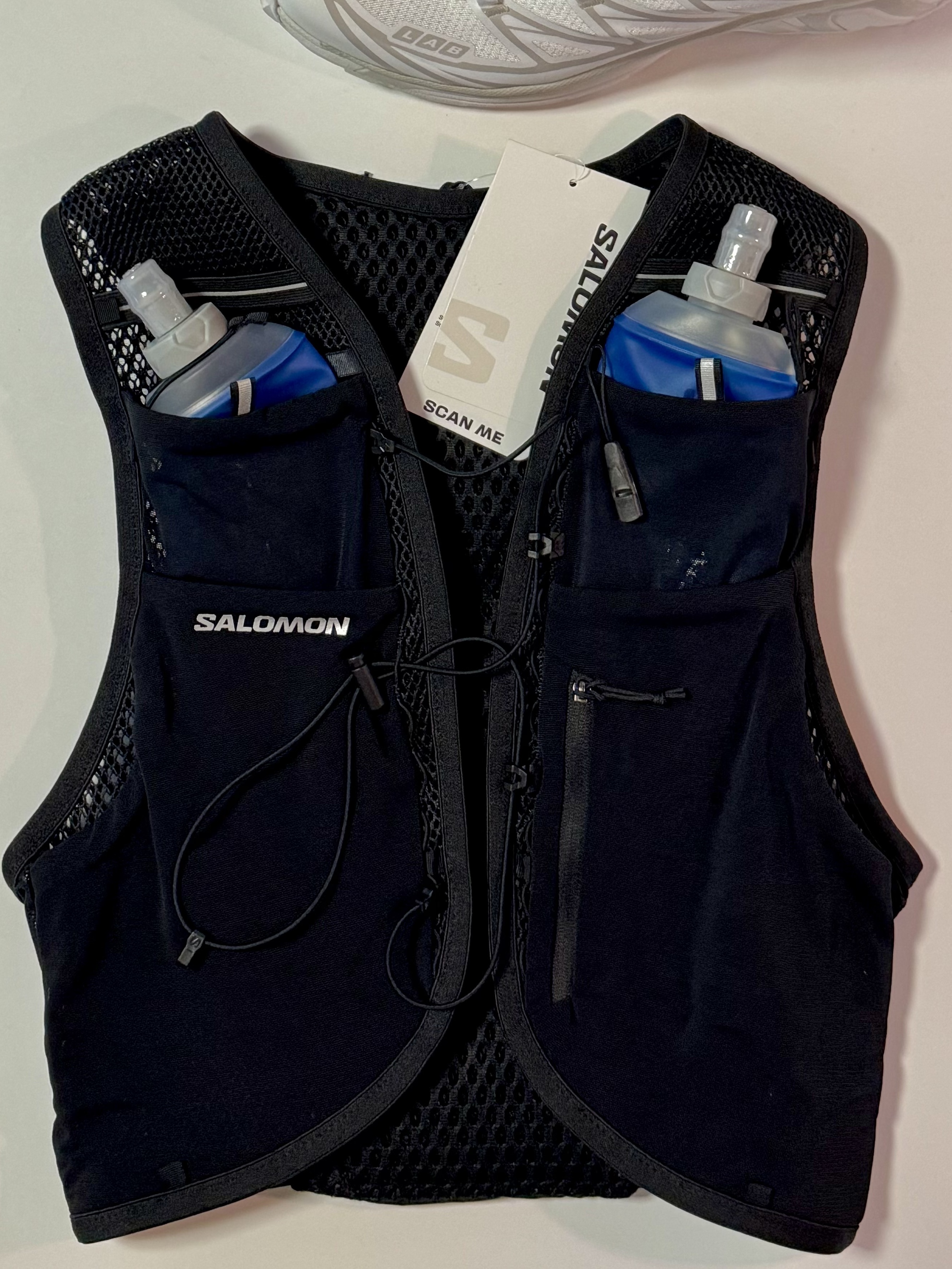 Salomon Active Skin 8 Set Black, Salomon Active Skin 8 Set Black Metal 착용 스타일 - 3