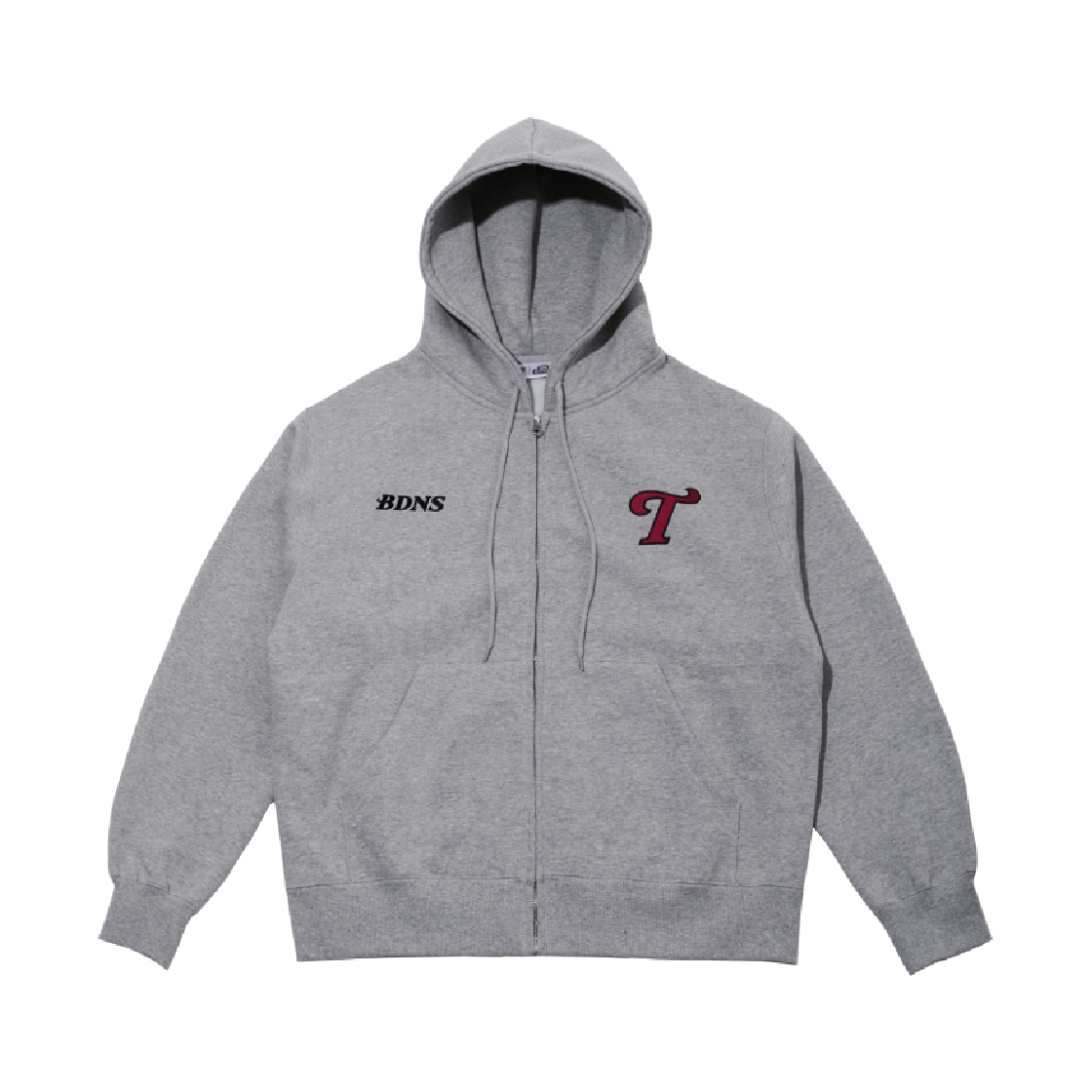- BDNS x LG TWINS Zip-Up Hoodie Grey