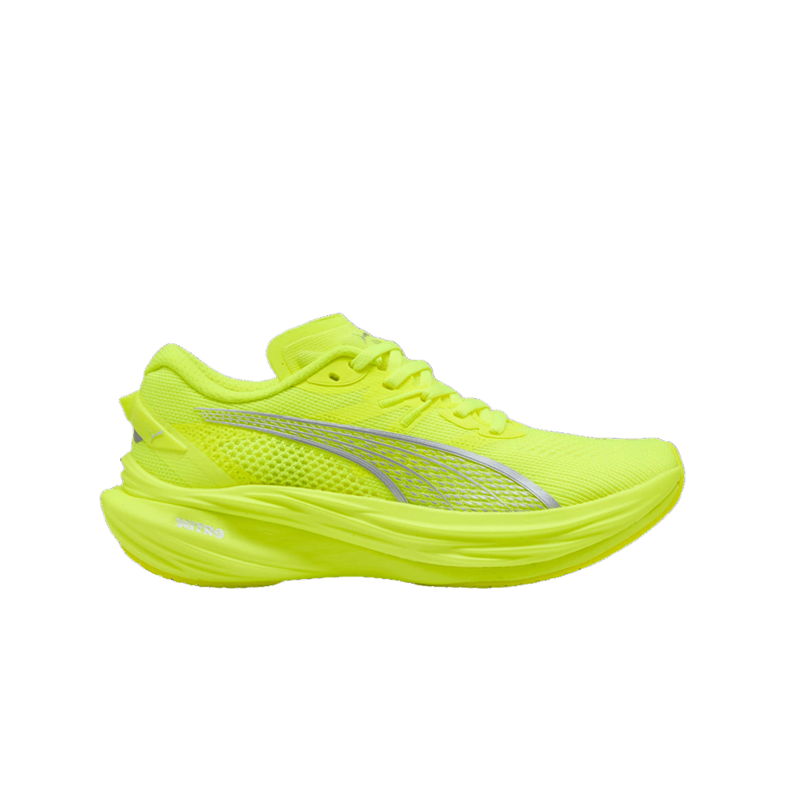 (W) 푸마 디비에이트 나이트로 3 옐로우 얼러트 실버((W) Puma Deviate Nitro 3 Yellow Alert Silver)