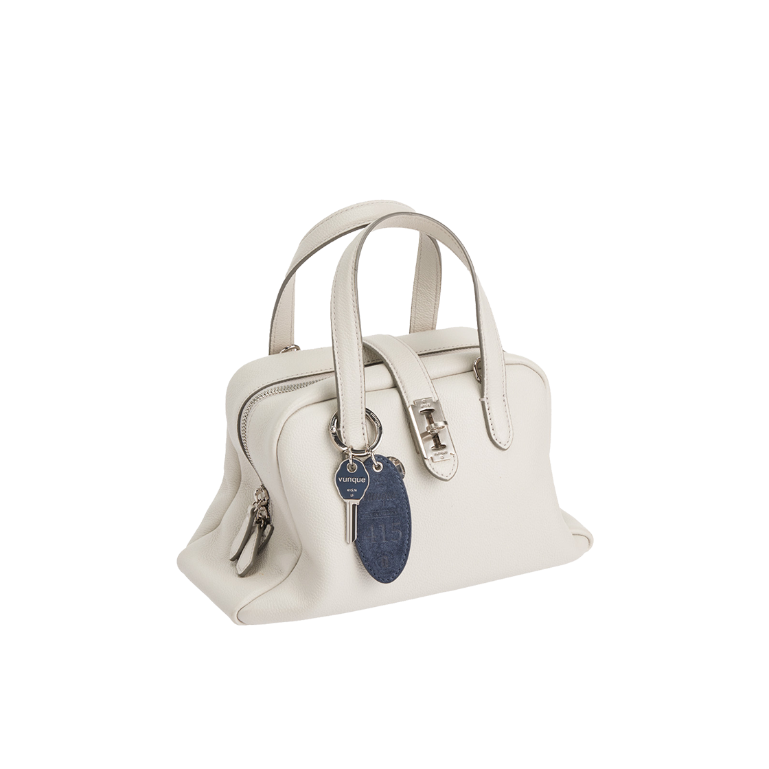 분크 스웨이드 라운드 키 참 고스네이비(vunque Suede Round Key Charm Goth Navy) - 2