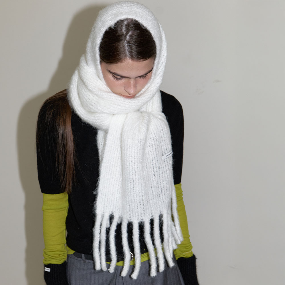 러브미몬스터 스노위 스무디 목도리 화이트(lovememonster Snowy Smoothie Muffler White) - 4