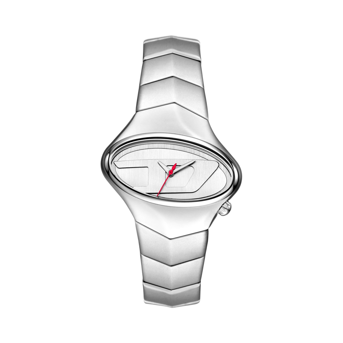 디젤 Dz2228 D-러시 쿼츠 쓰리핸드 42mm 스테인리스 스틸 실버(Diesel Dz2228 D-Rush Quartz Three-Hand 42mm Stainless Steel Silver)
