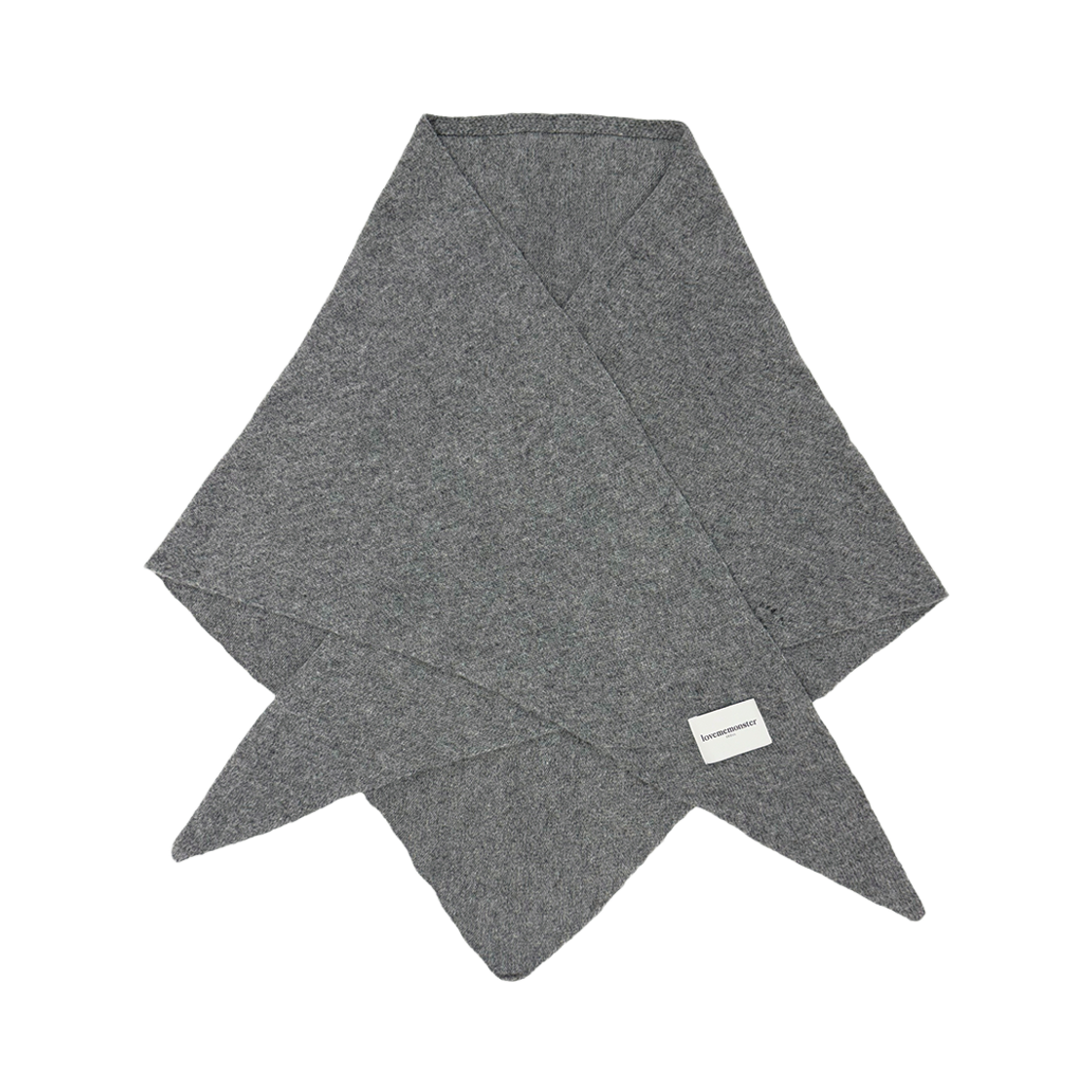 러브미몬스터 허깅 삼각 울 숄 머플러 차콜(lovememonster Hugging Triangle Wool Muffler Charcoal) - 1