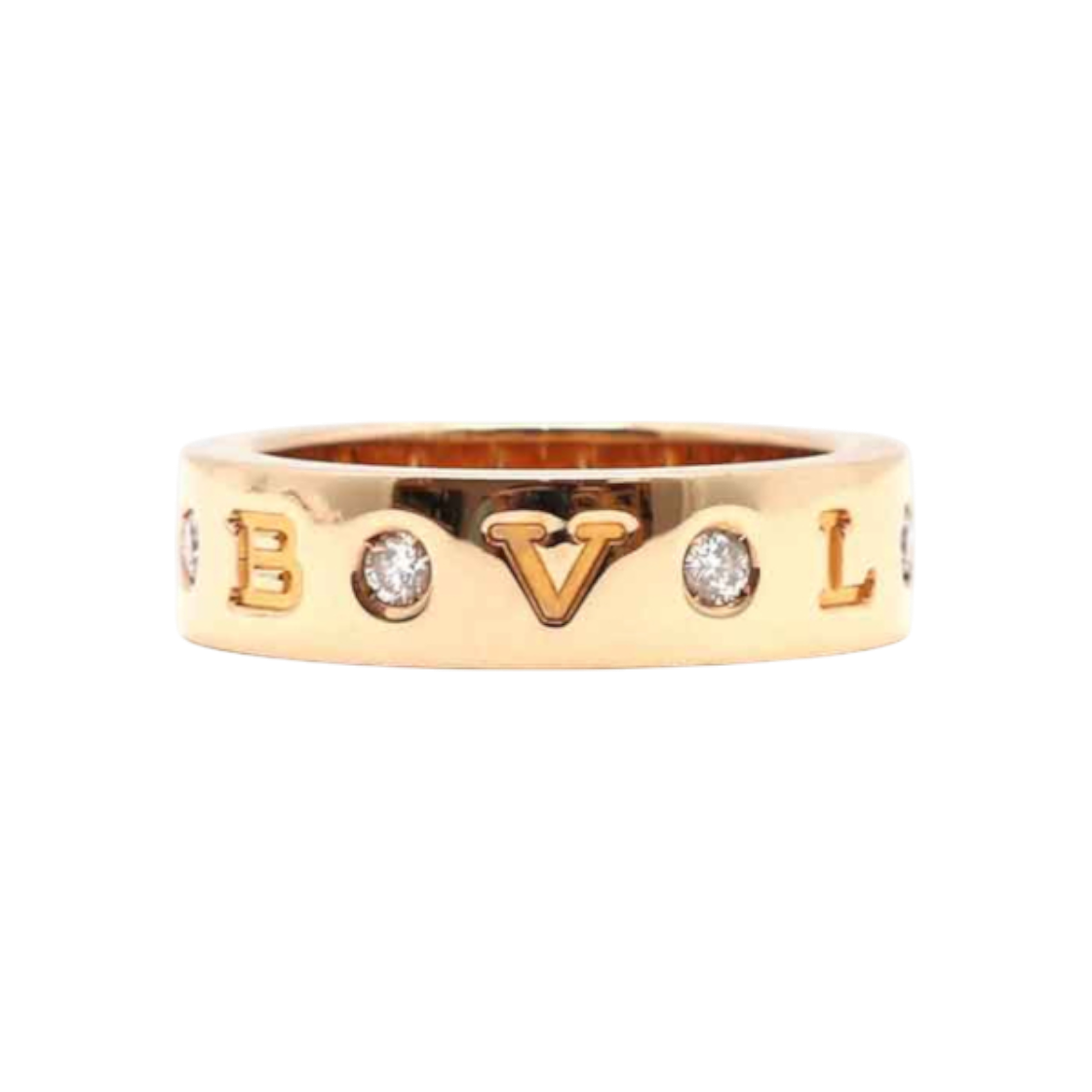 불가리 불가리 BB 링 7P 핑크골드 48호(Bulgari Bulgari BB Ring 7P Pink Gold Size 48) - 1