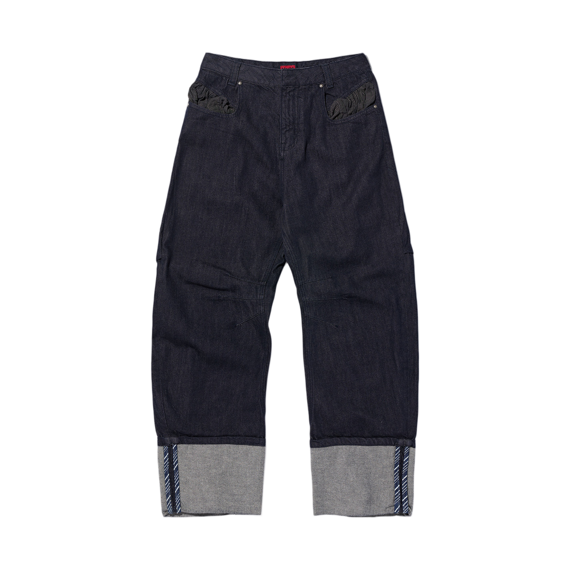 (W) 미스치프 레이지 드롭 진 인디고((W) Mischief Lazy Drop Jean Indigo)