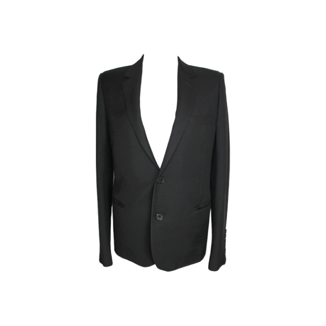 ITJBDJDHMNNF Saint Laurent Black Wool Jacket Size 44