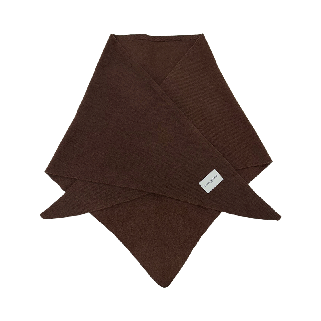 러브미몬스터 허깅 삼각 울 숄 머플러 브라운(lovememonster Hugging Triangle Wool Muffler Brown)