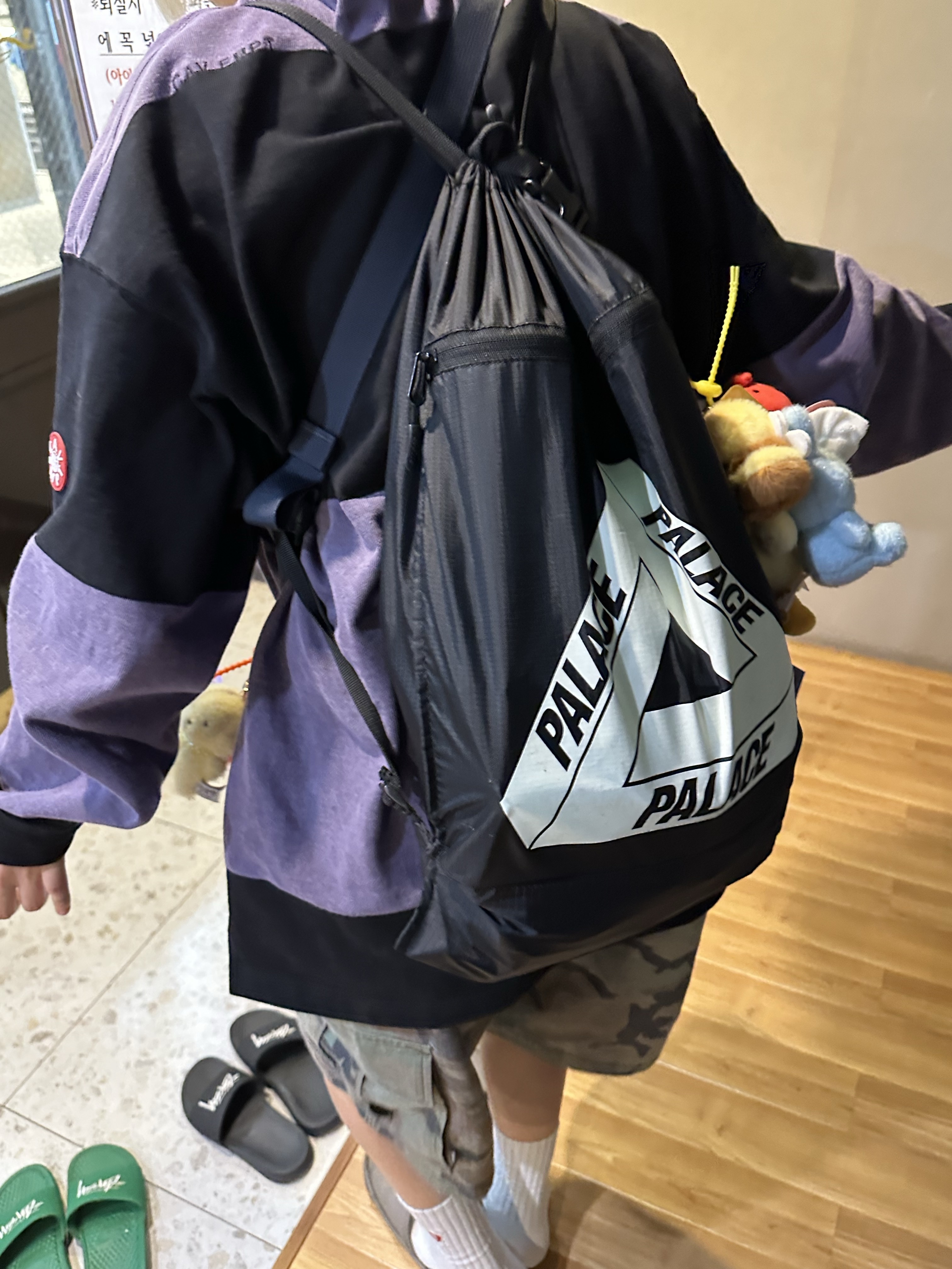 Cav Empt Overdye Stripe Long Sleeve Purple - 25FW 착용 스타일 - 1