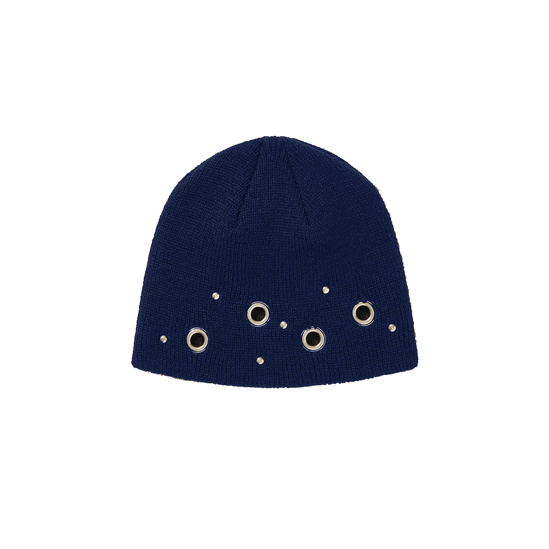 디오스피스 아일렛 스터드 비니 네이비(DAUSPICE Eyelet Stud Beanie Navy)