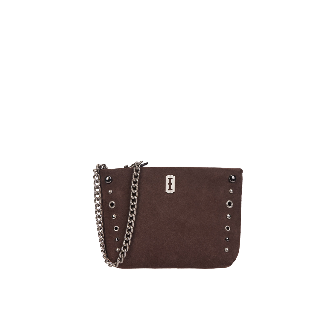 P0000FHY_K vunque Perfec Goth Suede Pouch Rum Brown