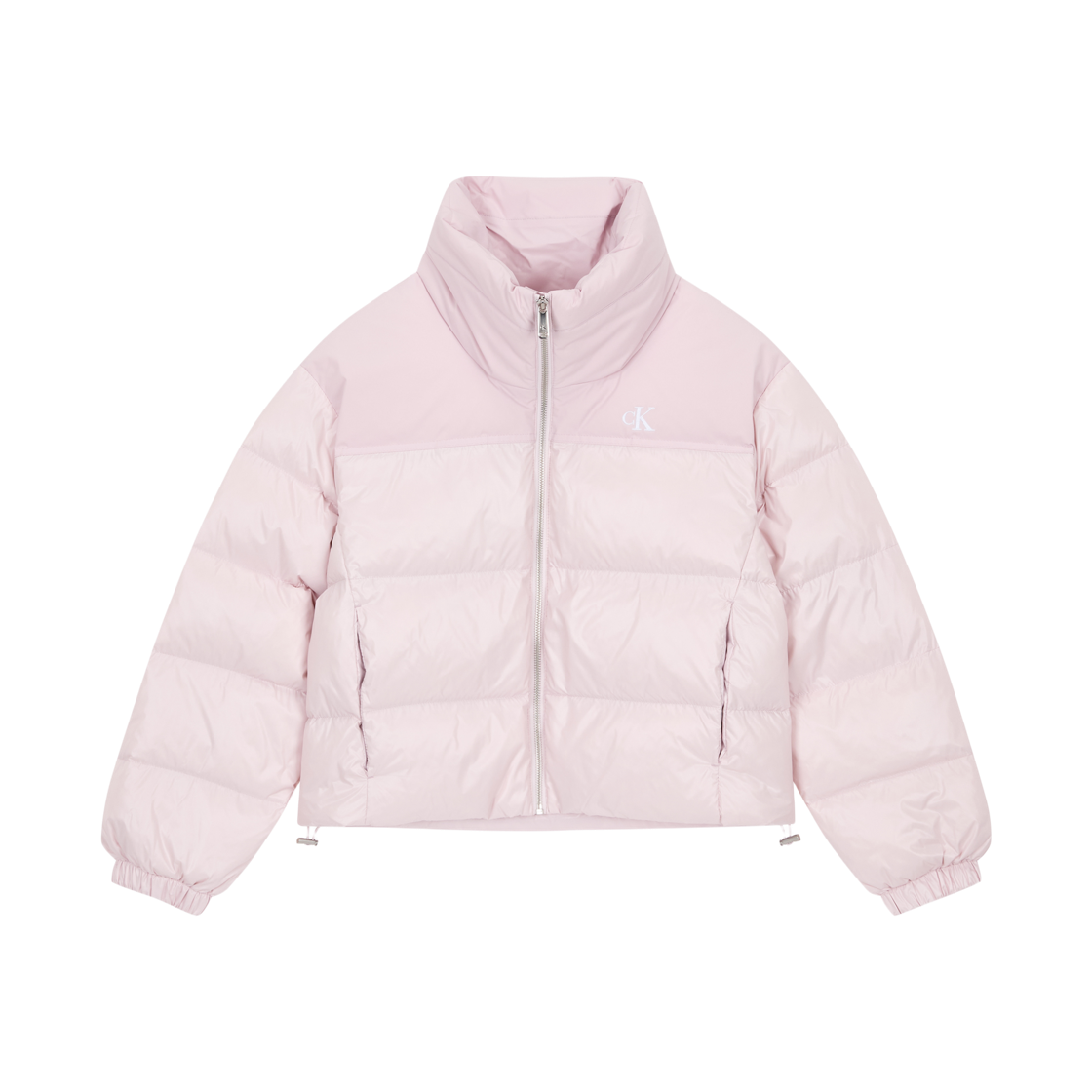 (W) 캘빈 클라인 매트 블로킹 샤인 다운 자켓 핑크((W) Calvin Klein Matte Blocking Shine Down Jacket Pink)