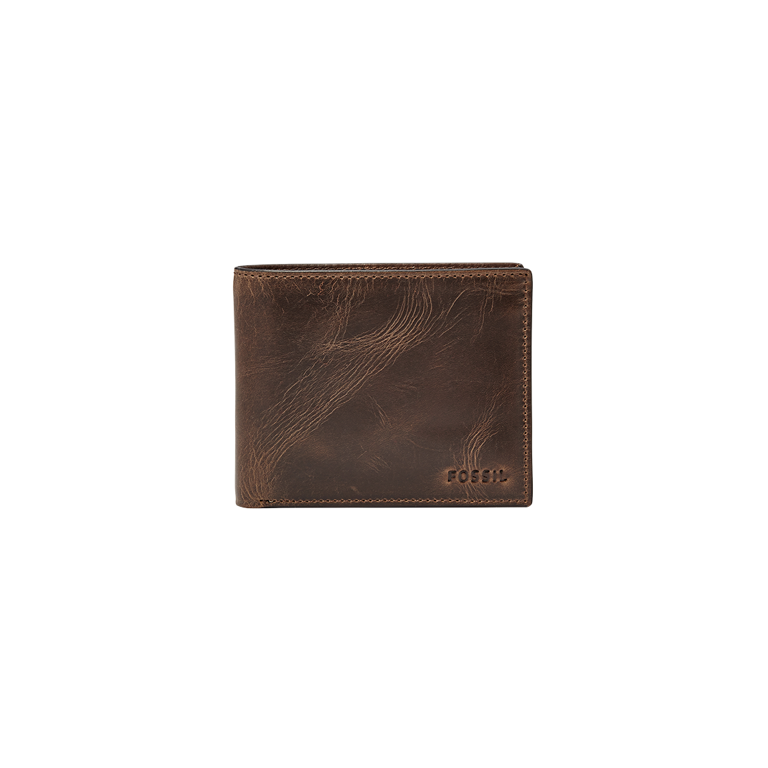 파슬 데릭 레더 RFID 패스케이스 지갑 다크 브라운(Fossil Derrick Leather RFID Passcase Wallet Dark Brown)