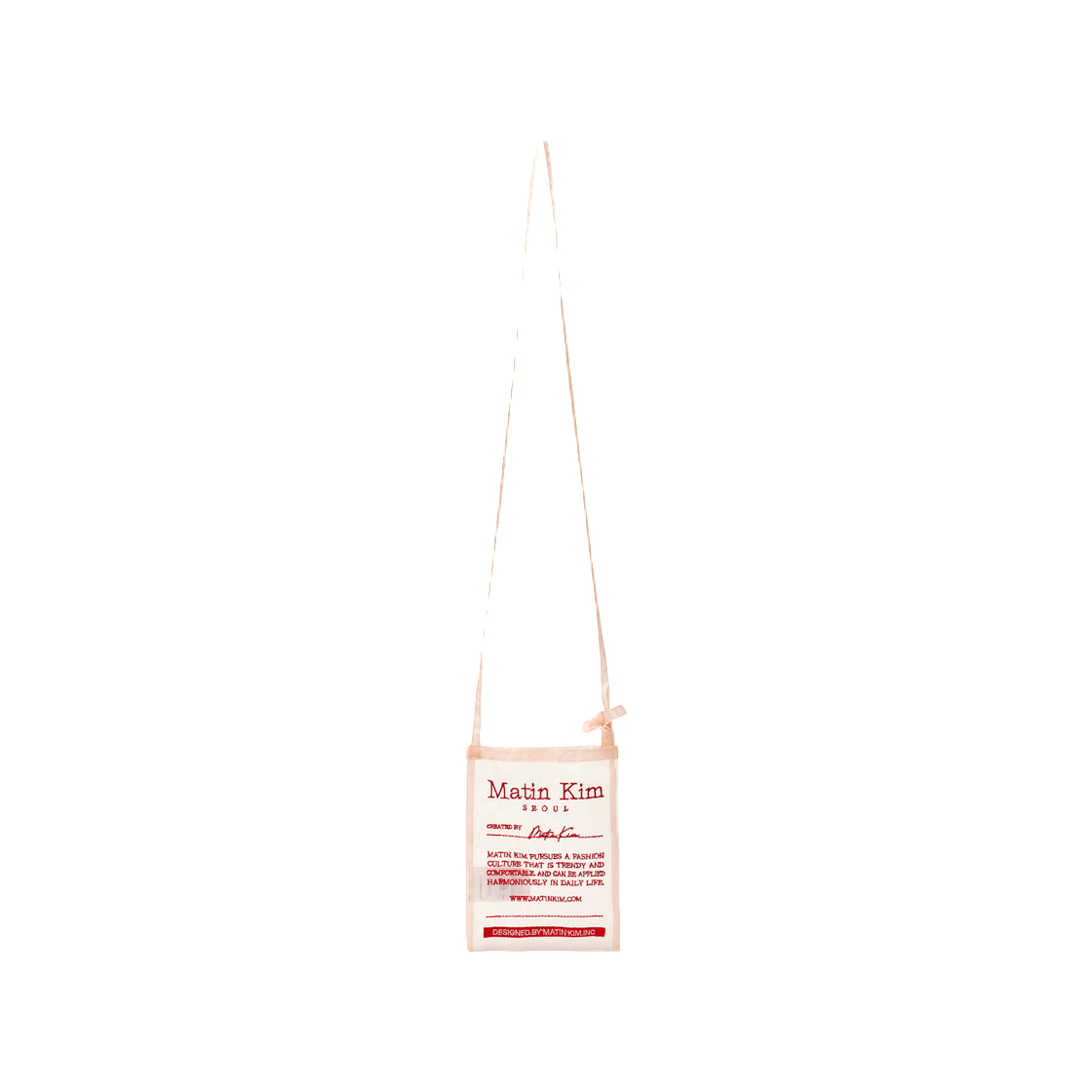마뗑킴 오간자 미니 크로스백 라이트 핑크(Matin Kim Organza Mini Cross Bag Light Pink)