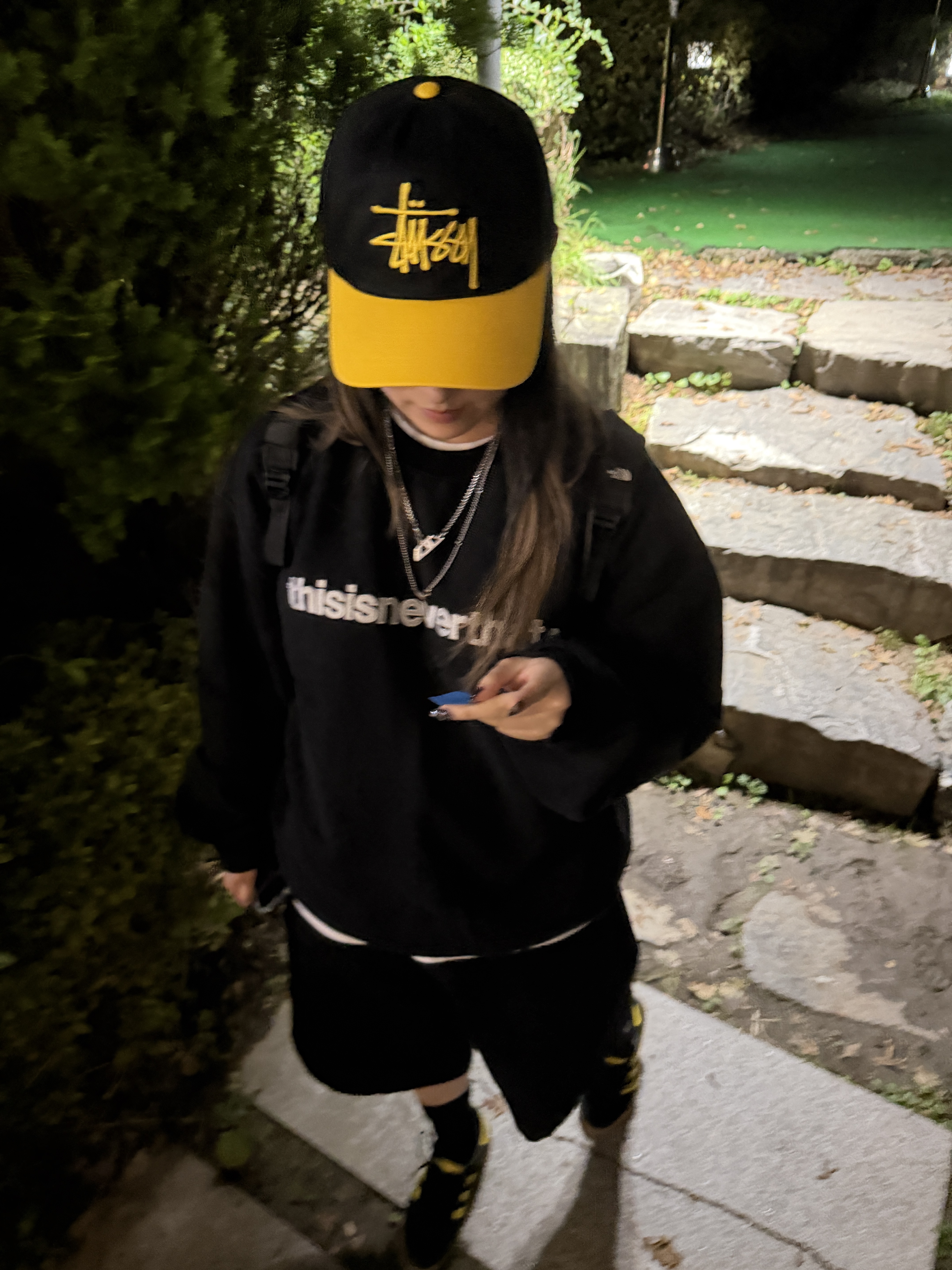 Adidas Spezial Handball Core Black Yellow, Stussy Low Profile Big Basic Snapback Black Gold 착용 스타일