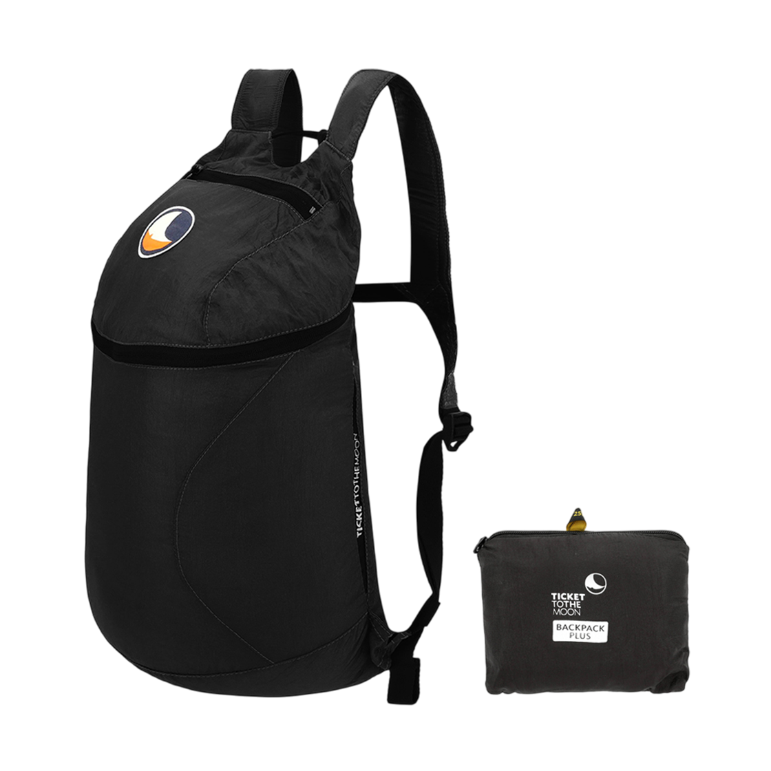 티켓투더문 백팩 플러스 25L 블랙(Ticket To The Moon Backpack Plus 25L Black)