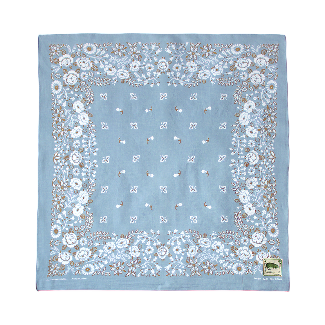 캐피탈 패스트컬러 셀비지 반다나 처칠 가든 30 x 30 색소폰(Kapital Fastcolor Selvedge Bandana Churchill Garden 30 x 30 Saxophone) - 1