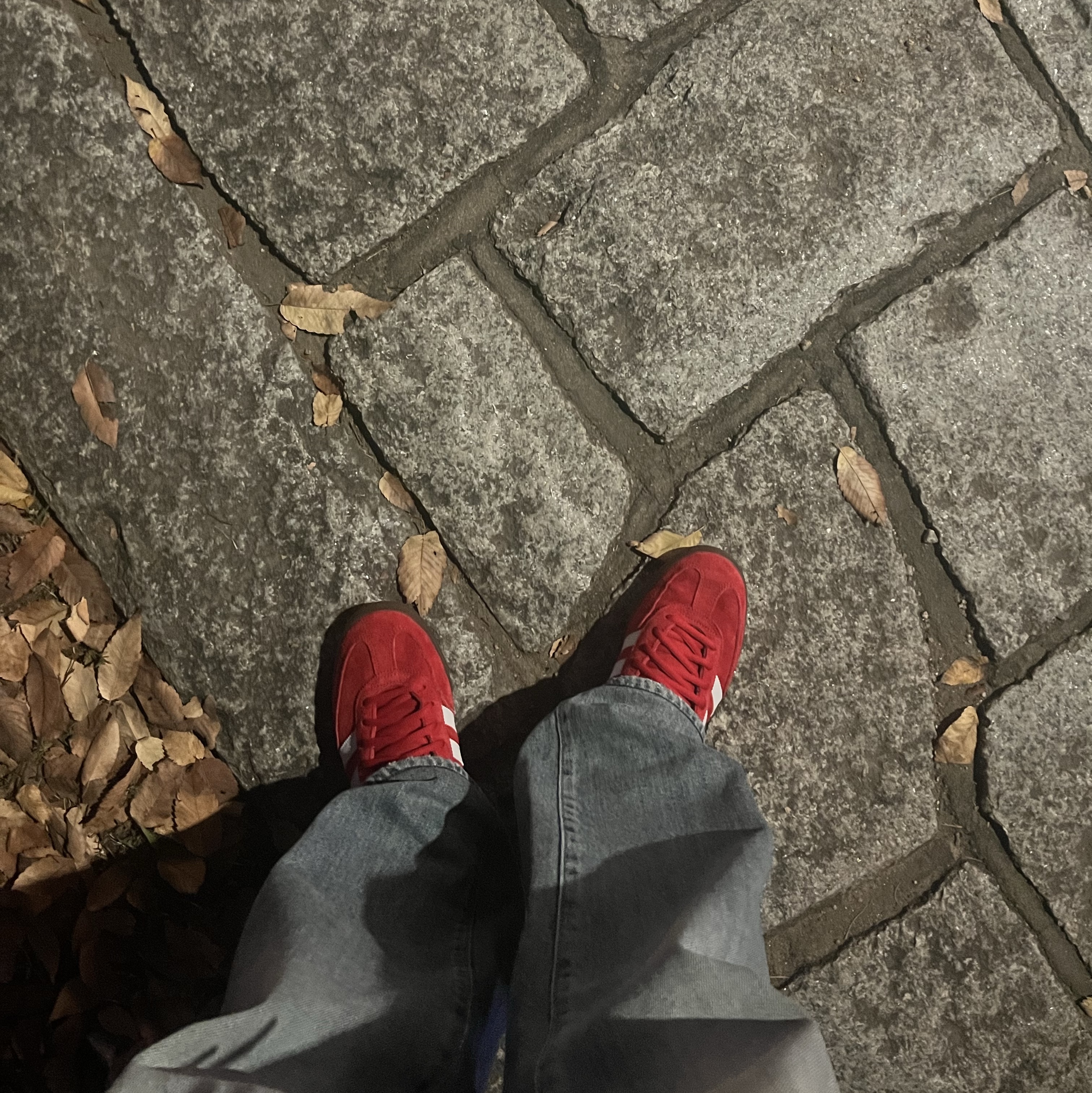 Adidas Spezial Handball Scarlet Cloud White 착용 스타일 - 1