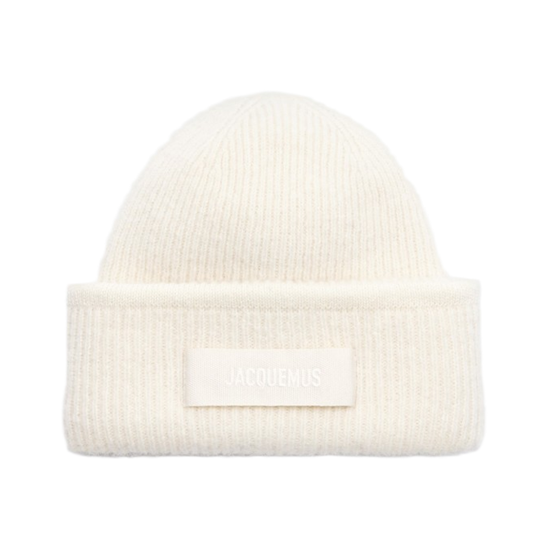 ACU00666AK0-0227-110 Jacquemus Grosgrain Beanie Off White