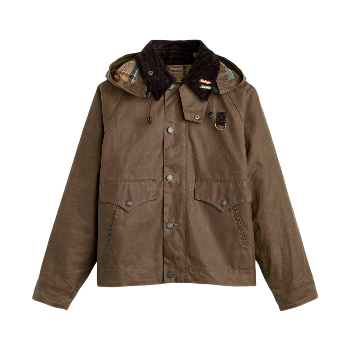 리바이스 x 바버 스페이 왁스드 자켓 토바코 왁스(Levi's x Barbour Spey Waxed Jacket Tobacco Wax)