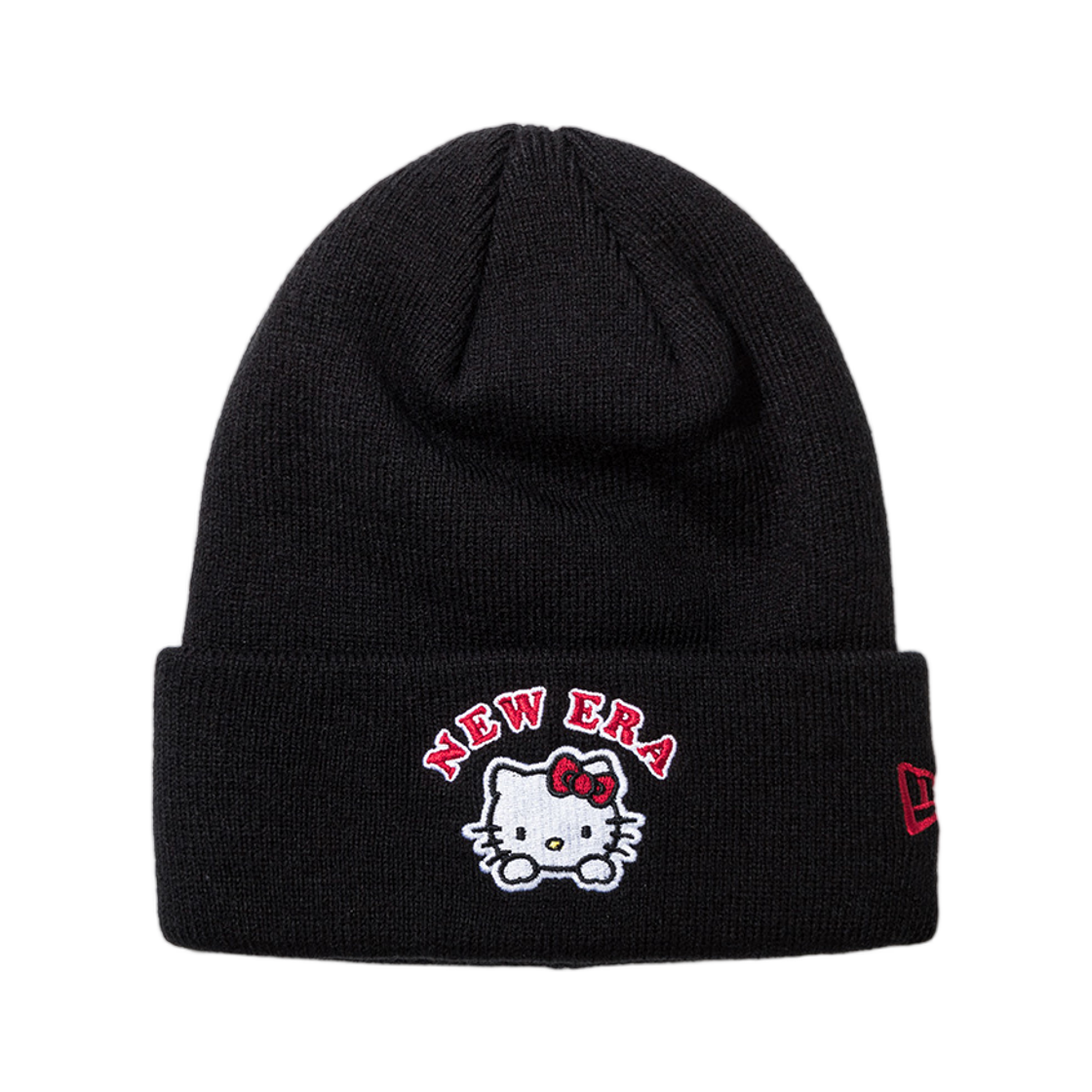 (키즈) 뉴에라 x 헬로 키티 베이직 비니 블랙((Kids) New Era x Hello Kitty Basic Beanie Black) - 1