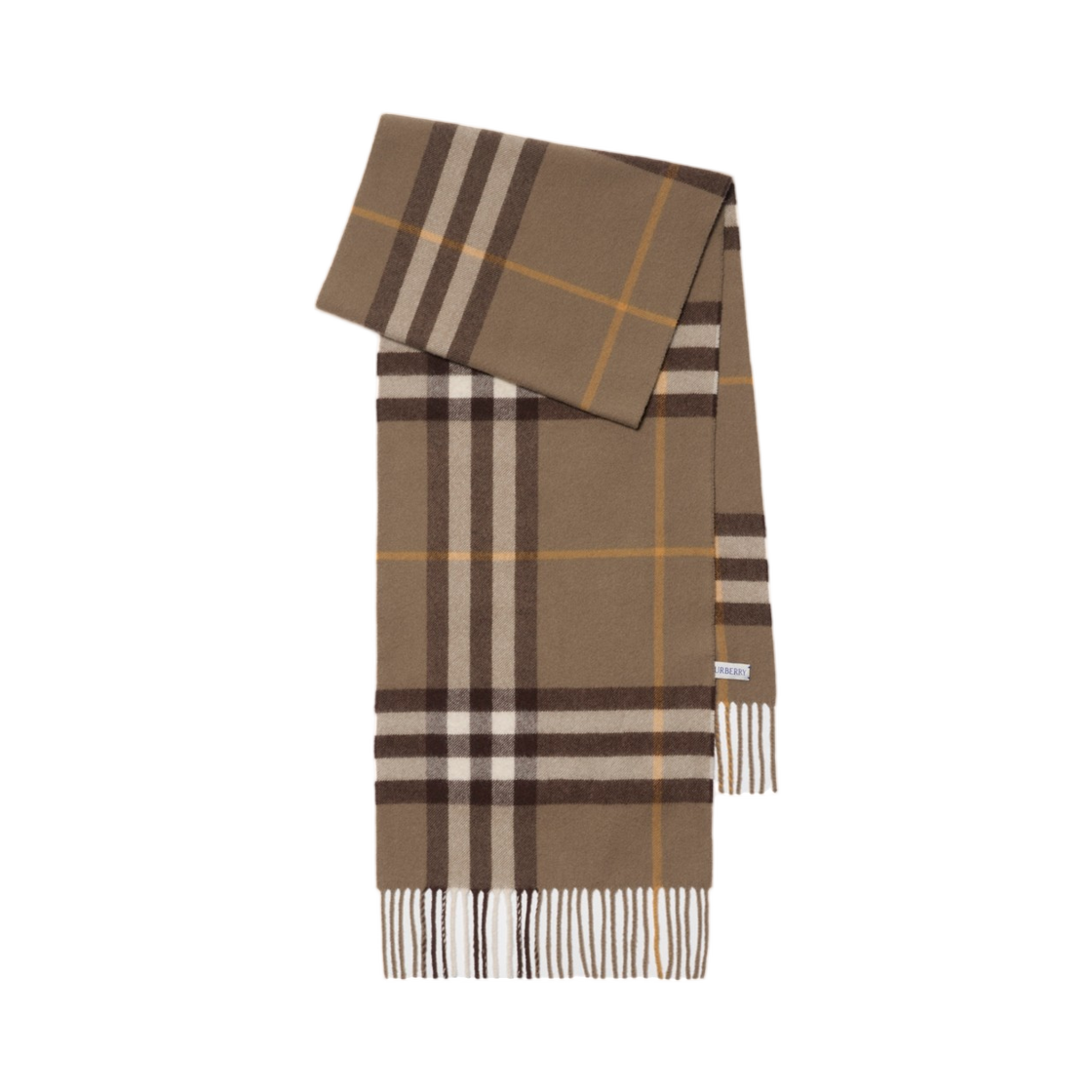 8112647 (W) Burberry Check Cashmere Muffler Vole