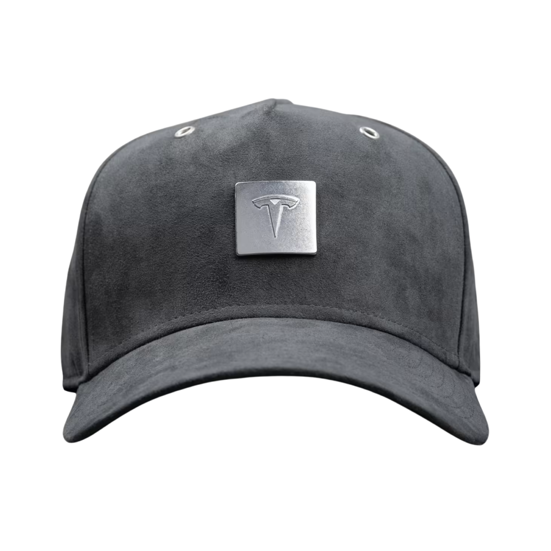 1987734-00-A Tesla Icon Suede Cap Grey