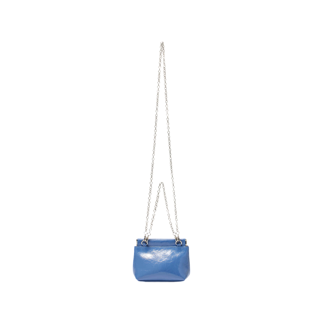 마뗑킴 글로시 레더 미니 월렛 백 스모크 블루(Matin Kim Glossy Leather Mini Wallet Bag Smoke Blue) - 2
