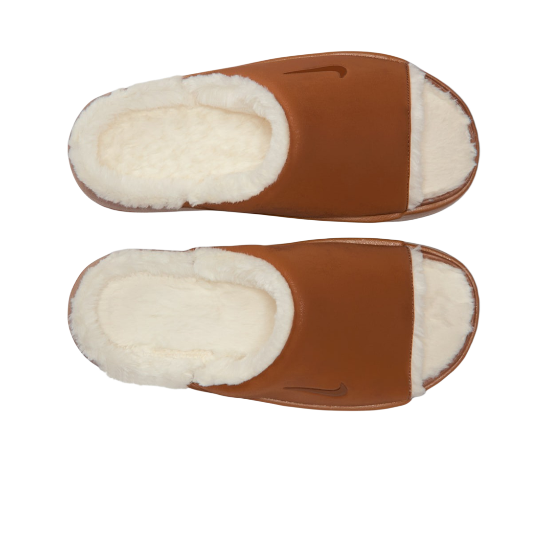 (W) 나이키 캄 엘리베이션 퍼 슬라이드 라이트 브리티시 탄 코코넛 밀크((W) Nike Calm Elevation Fur Slide Light British Tan Coconut Milk) - 2