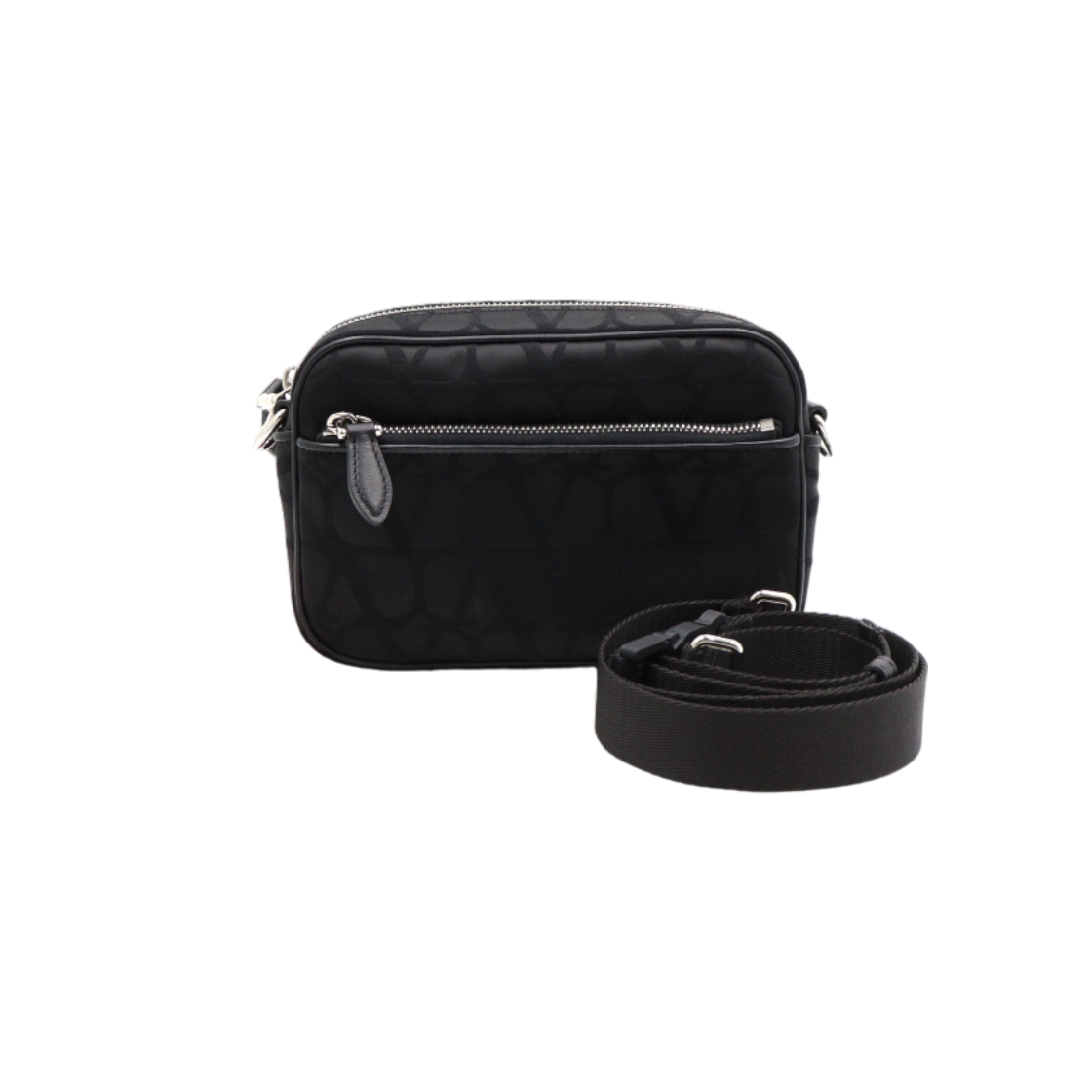 ITFKW96US5FM Valentino Iconography Logo Nylon Crossbody & Shoulder Bag