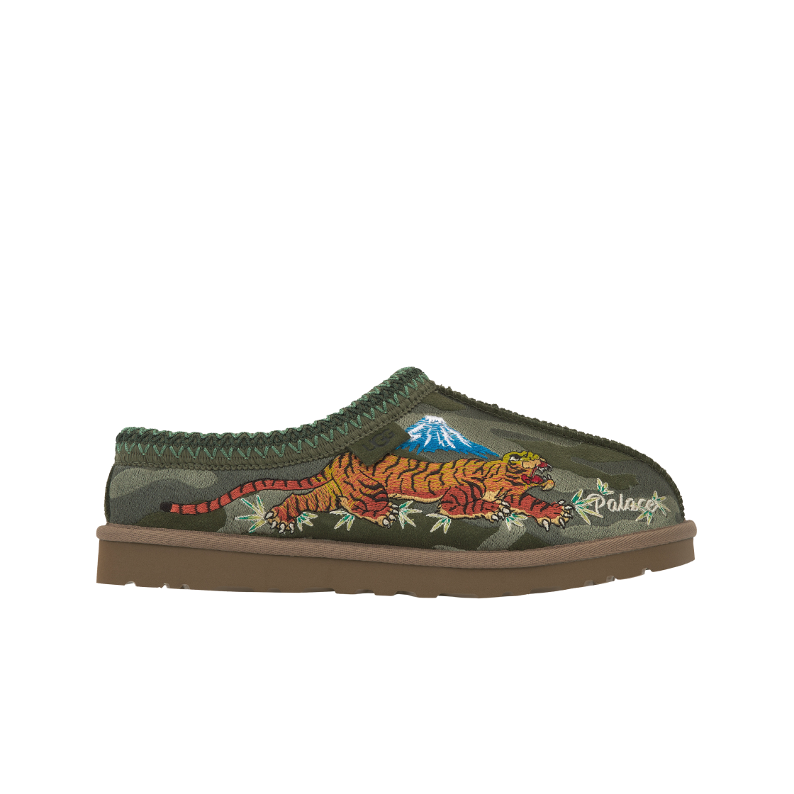 1172070-GRNC UGG x Palace Tasman Slipper Burnt Olive Camo