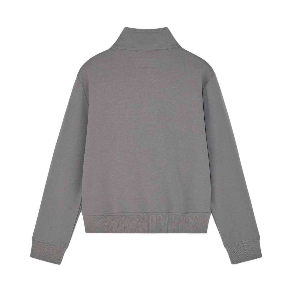 (W) 마뗑킴 하이 넥 윈드브레이커 집업 그레이((W) Matin Kim High Neck Windbreaker Zip Up Grey) - 2