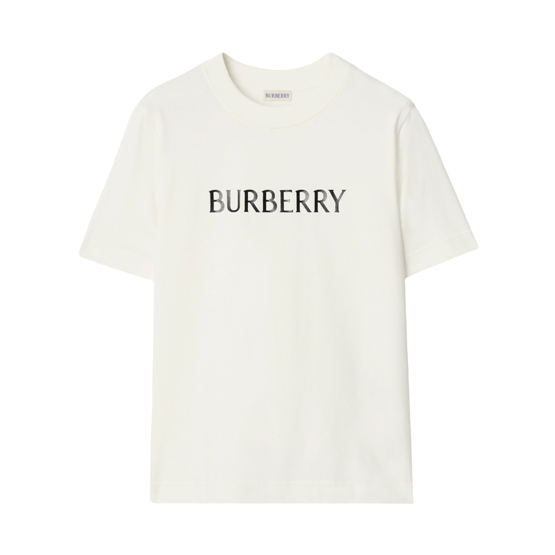 8118978 (W) Burberry Logo Cotton T-Shirt Chalk White