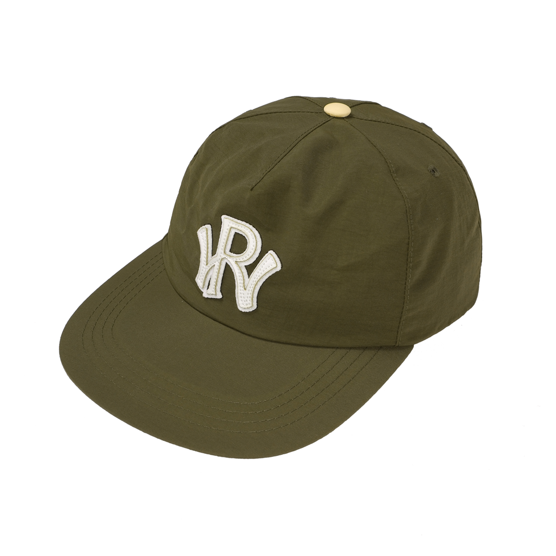[KREAM 단독] 런위더 레터 패치 캡 카키([KREAM 단독] runwhither Leather Patch Cap Khaki)