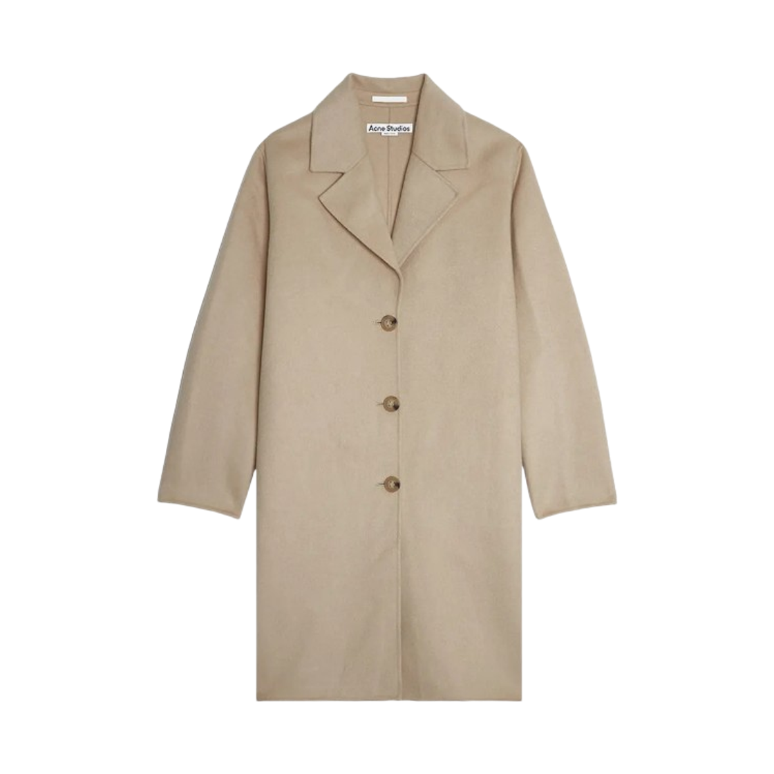 (W) 아크네 스튜디오 싱글 버튼 코트 골드 베이지((W) Acne Studios Single Button Coat Cold Beige)