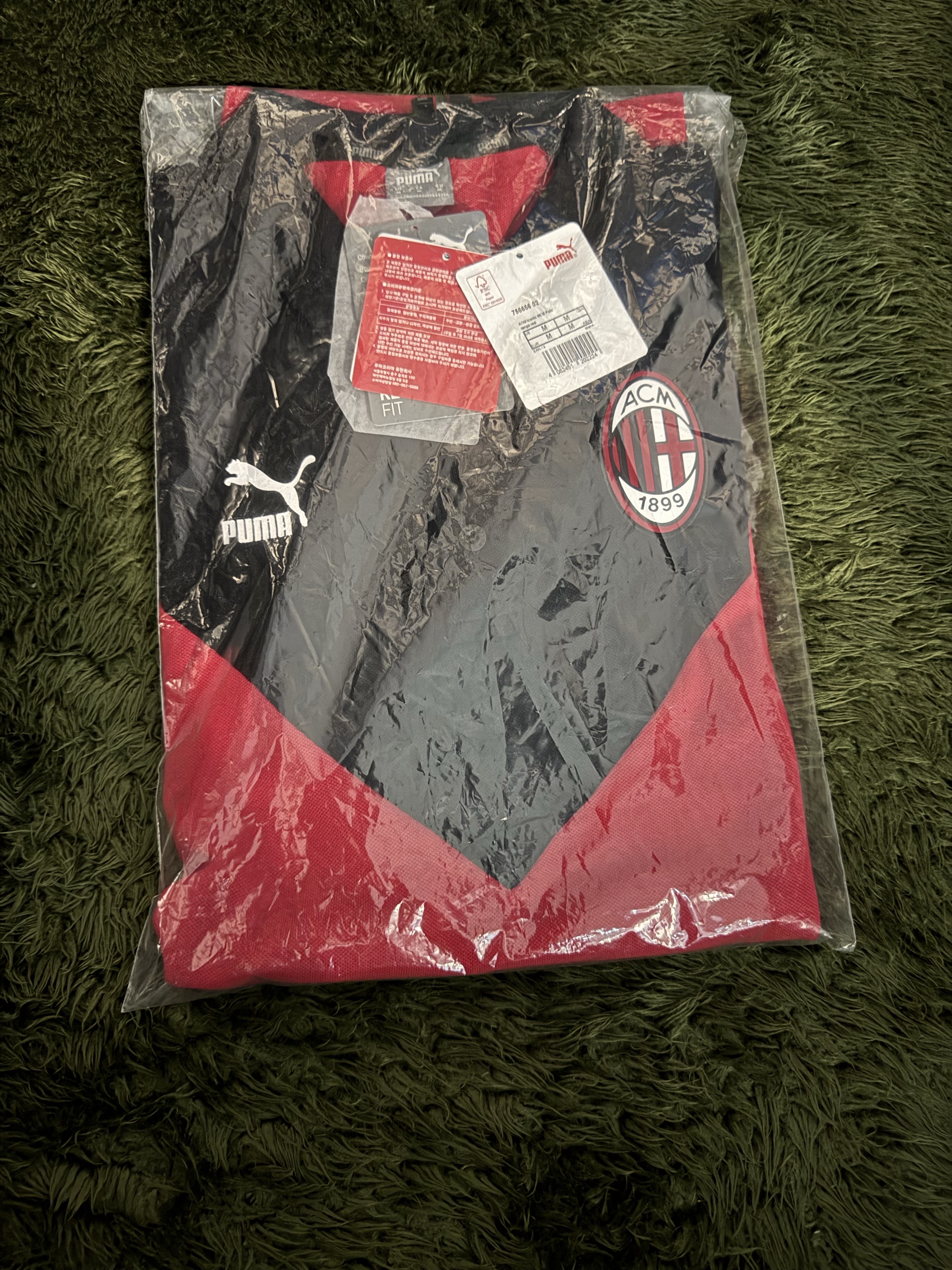 Puma AC Milan Iconic Polo Red (Non Marking Ver.) 착용 스타일 - 10