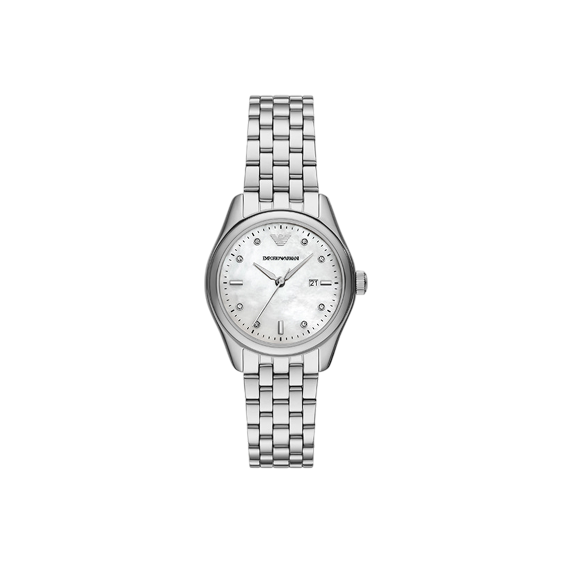 AR11614 (W) Emporio Armani Antonia 32mm Metal Watch Mother of Pearl Silver