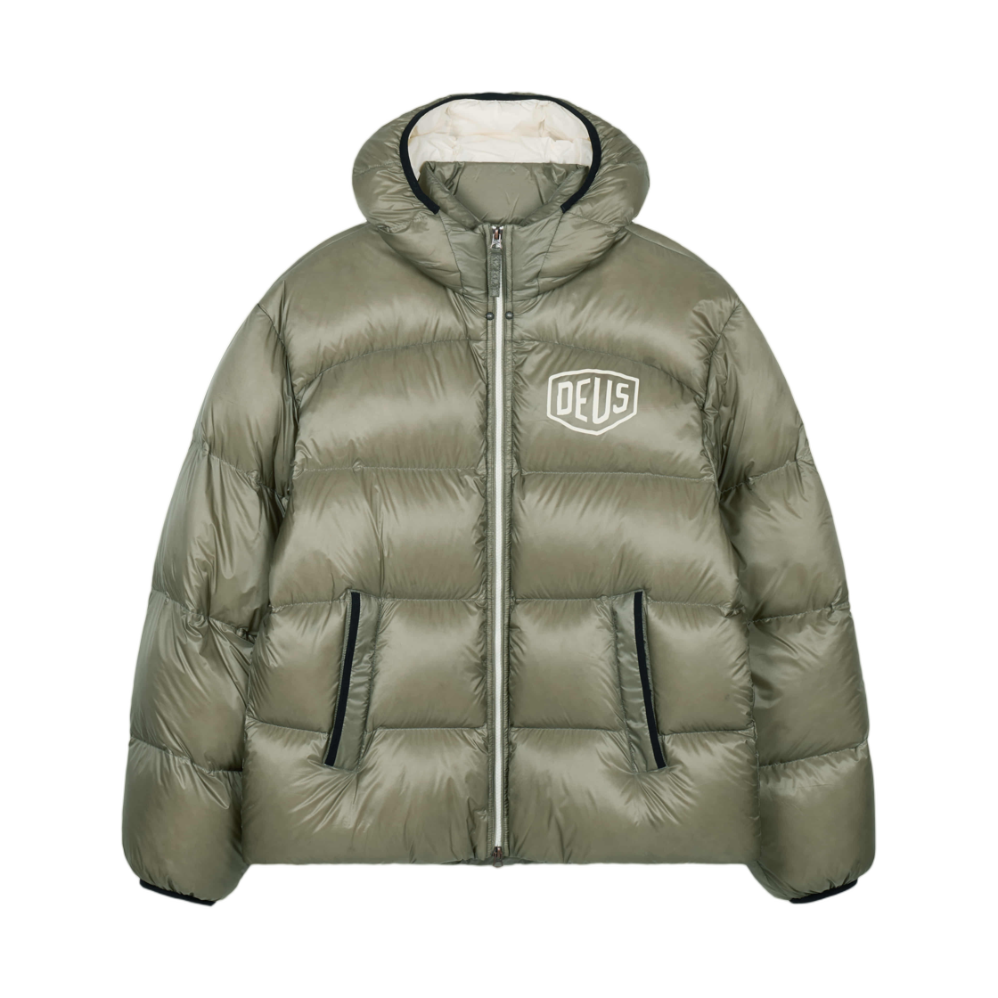데우스 엑스 마키나 쉴드 후드 다운 자켓 카키(Deus Ex Machina Shield Hoodie Down Jacket Khaki)