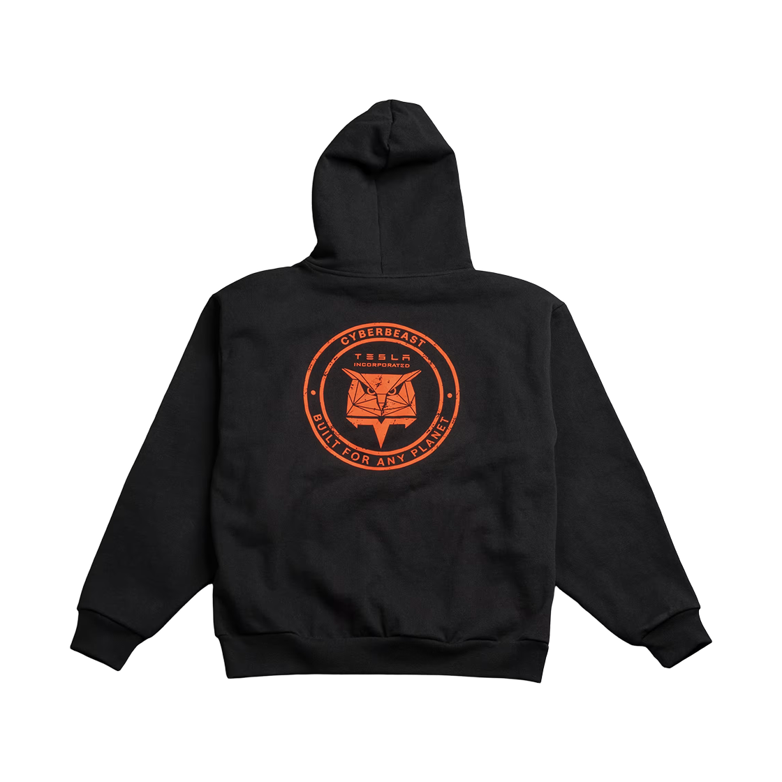 테슬라 빌트 포 애니 플래닛 후드 블랙(Tesla Built for Any planet Hoodie Black)