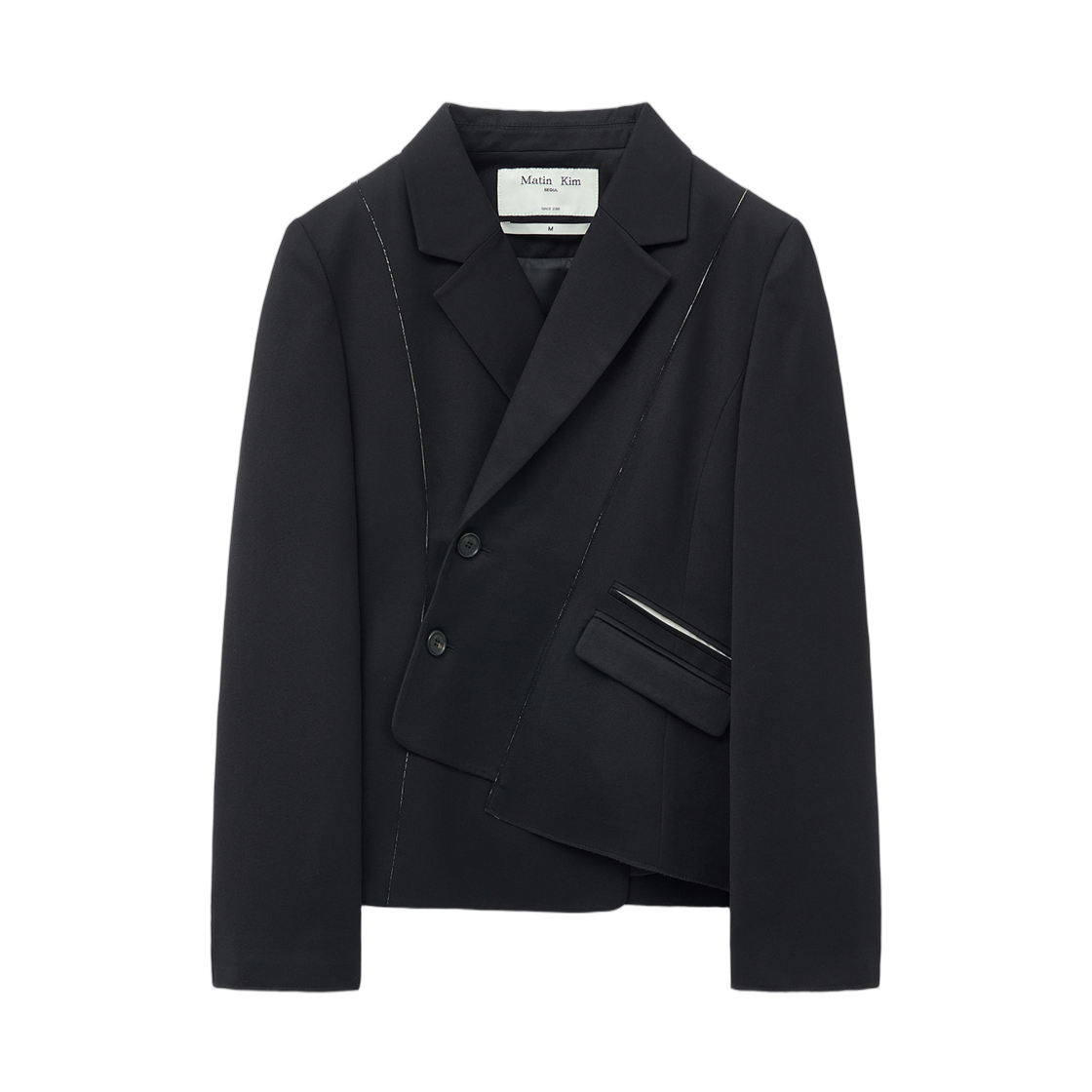 MK2577JK005MBB (W) Matin Kim Cut Out Point String Blazer Black