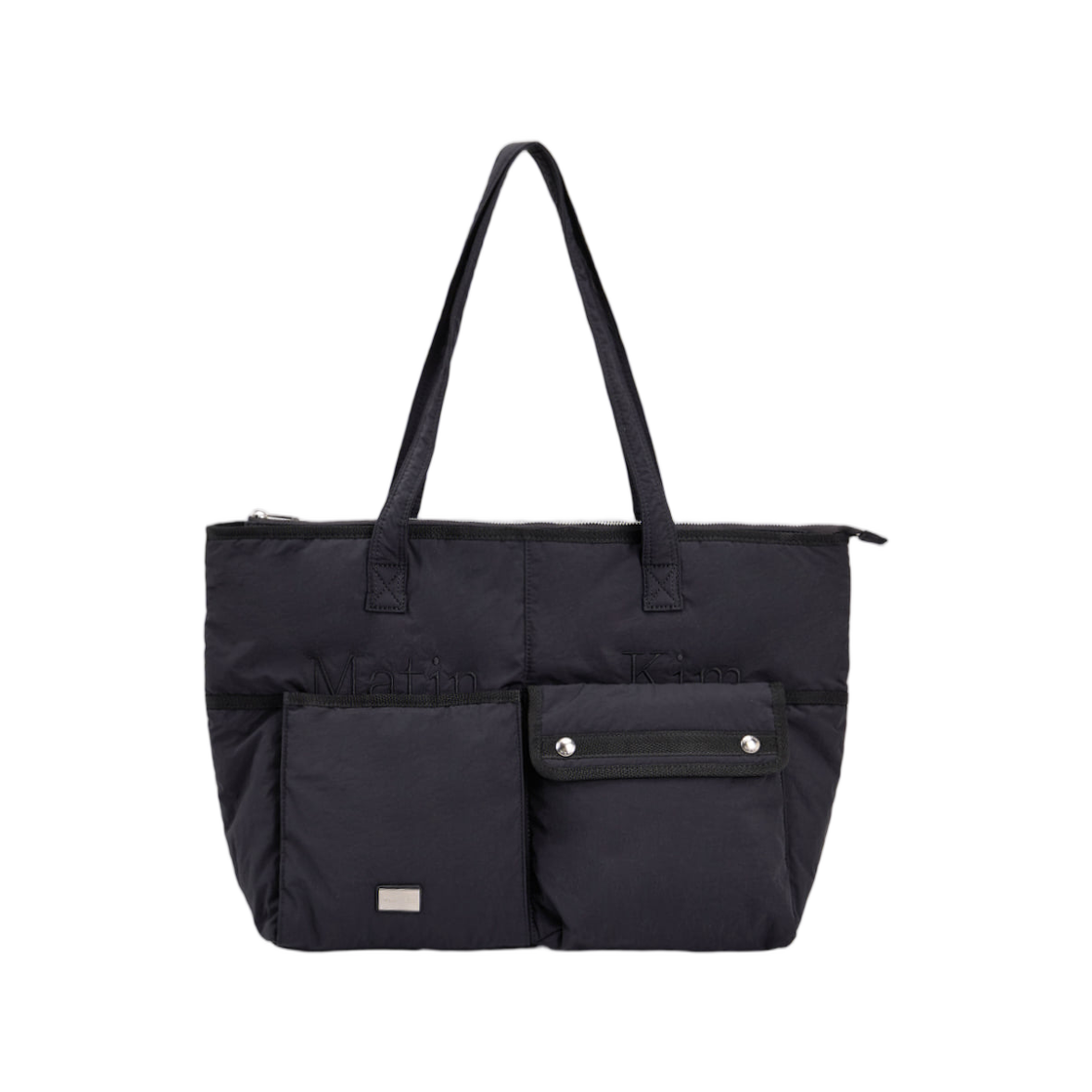 마뗑킴 포켓 유틸리티 나일론 빅 숄더백 블랙(Matin Kim Pocket Utility Nylon Big Shoulder Bag Black)