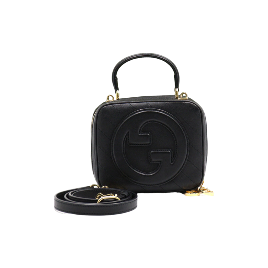 구찌 744434 블랙 레더 블론디 탑 핸들 토트백 겸 숄더백 aa46703(Gucci 744434 Black Leather Blondie Top Handle Tote Bag & Shoulder Bag AA46703) - 1