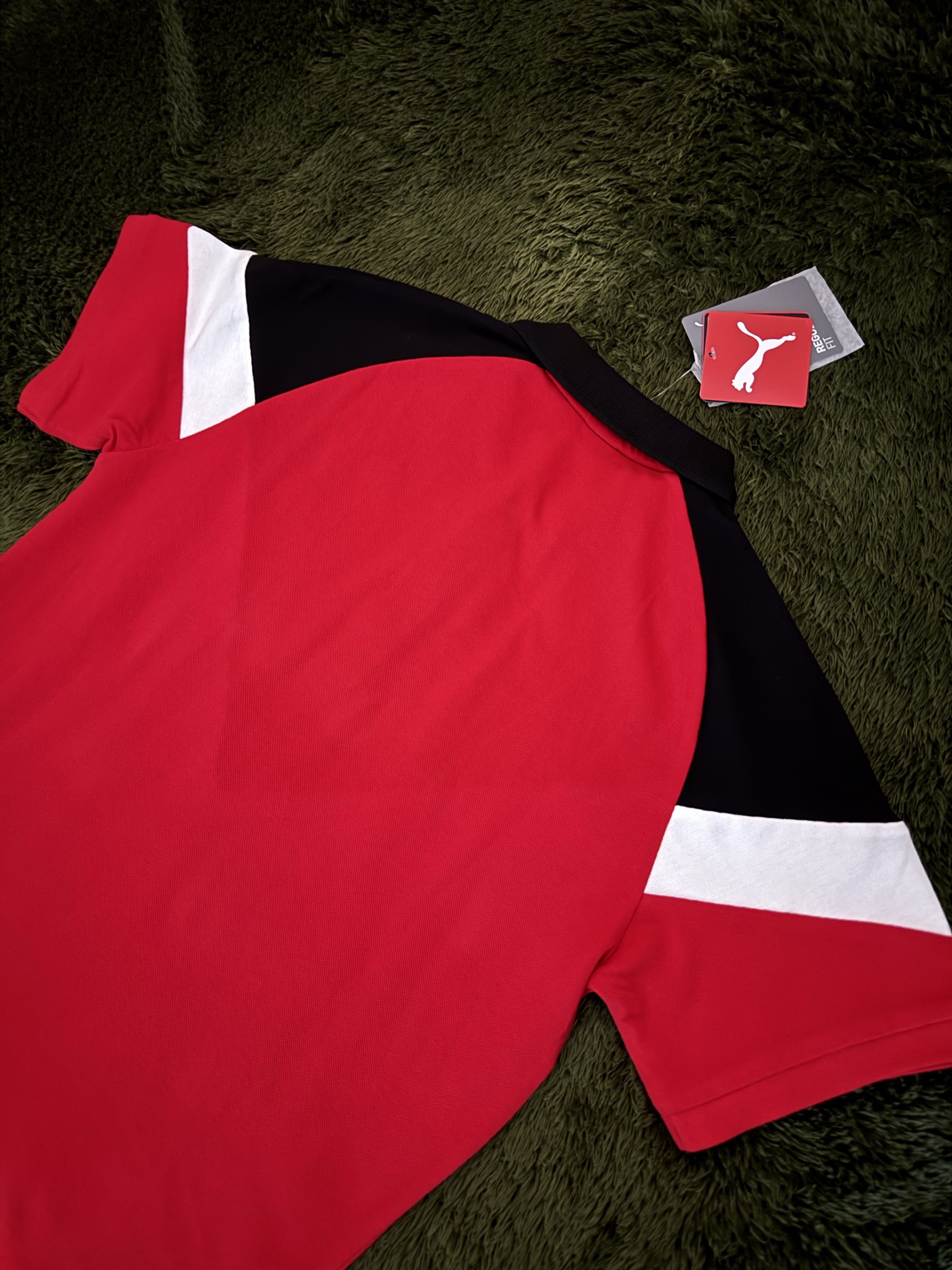 Puma AC Milan Iconic Polo Red (Non Marking Ver.) 착용 스타일 - 8