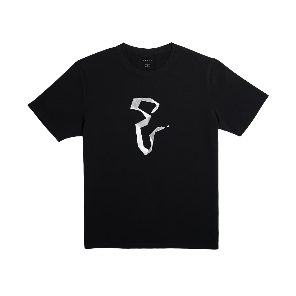 테슬라 2025 이어 오브 더 스네이크 티셔츠 블랙(Tesla 2025 year of the snake T-Shirt Black)