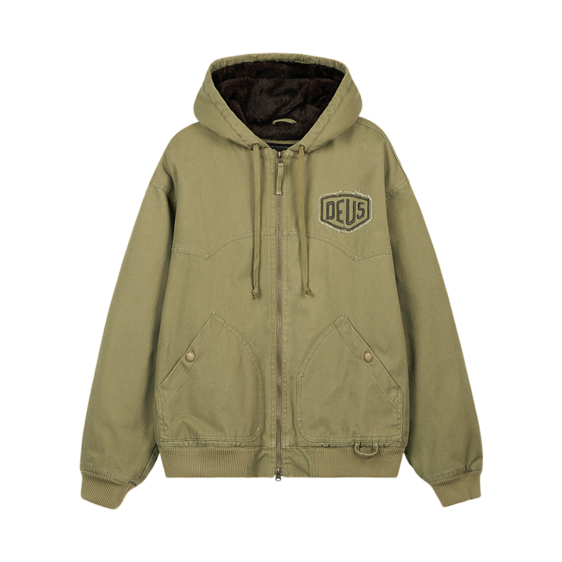 - Deus Ex Machina Hoodie Jacket Olive