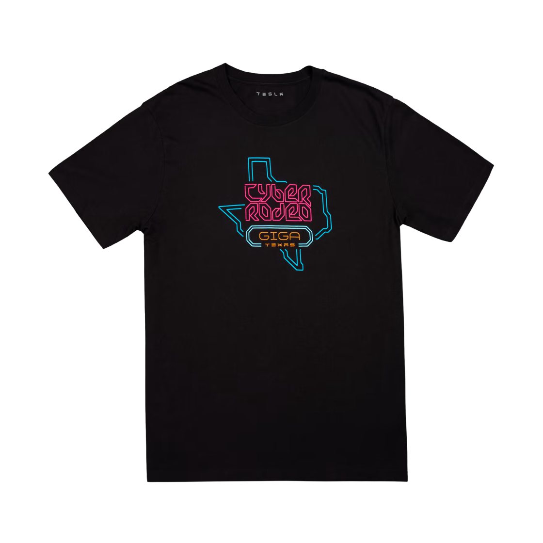 테슬라 사이버 로데오 티셔츠 블랙(Tesla  Cyber Rodeo T-Shirt Black)