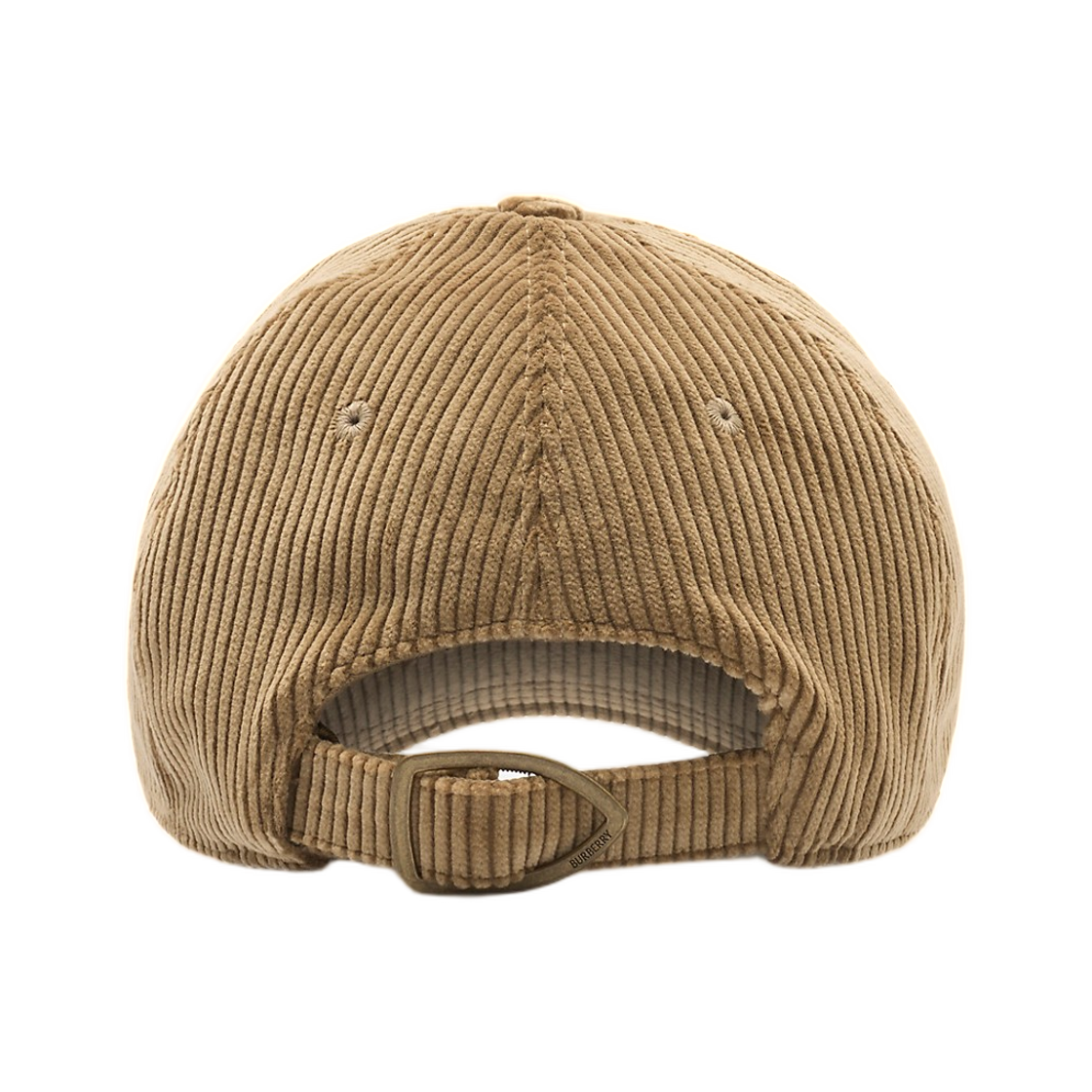(W) 버버리 나이트 스탬프 코듀로이 베이스볼 캡 스윕 베이지((W) Burberry Knight Stamp Corduroy Baseball Cap Sweep Beige) - 2