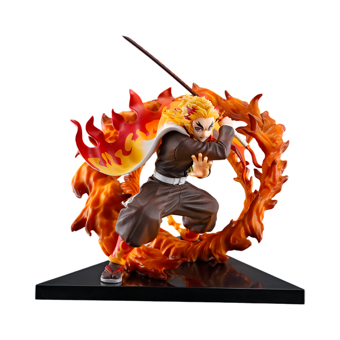 반다이 제일복권 귀멸의 칼날 새벽에 검을 들어라 라스트원상 렌고쿠 쿄주로 피규어(Bandai Ichiban Kuji Demon Slayer Kimetsu No Yaiba - Hold The Blade At Dawn Last One Prize Kyojuro Rengoku Figure) - 1