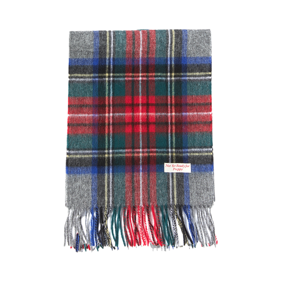 NV25WIMF01GR N ARCHIVE Heritage Tartan Wool Muffler Gray